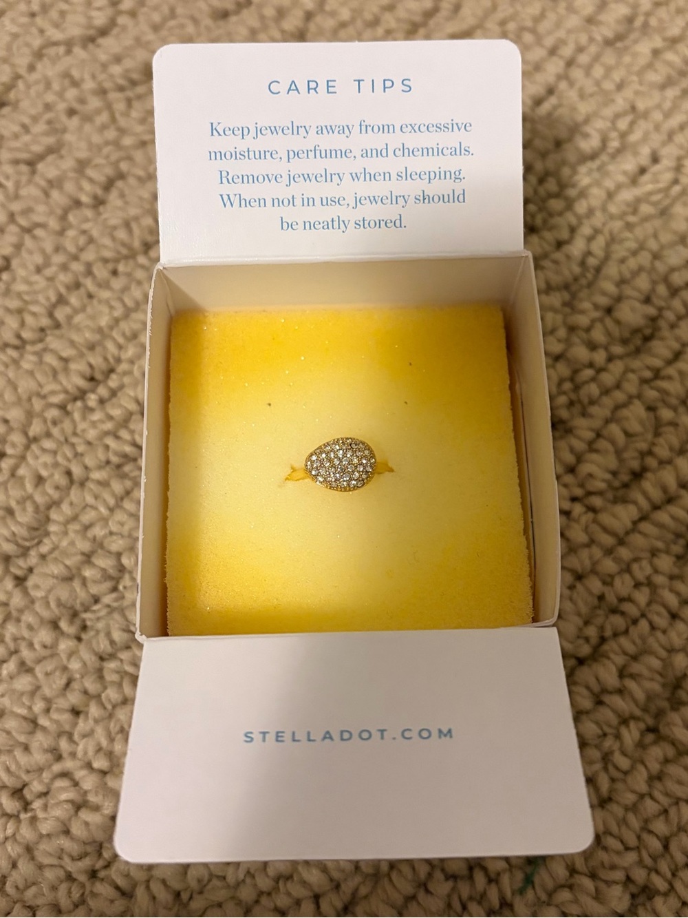 Stella & Dot Ulani pave ring - size 6